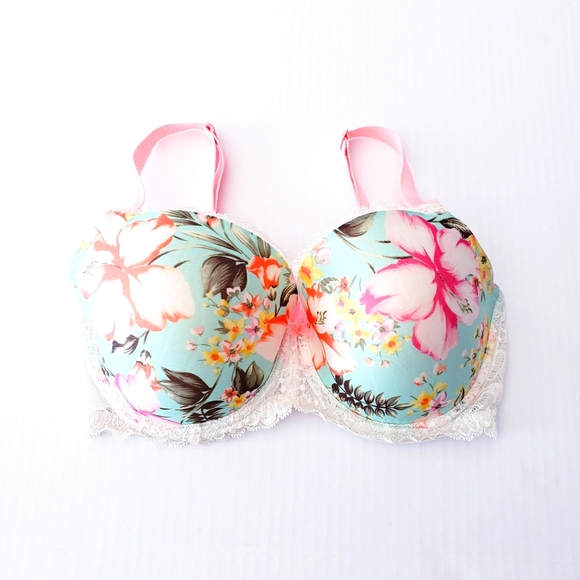 NWOT Victoria's Secret Dream Angels Hibiscus  /  Floral Print Bra - Picture 1 of 8